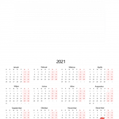 20x30 naptár, pipacs minta, FEKVŐ képpel
